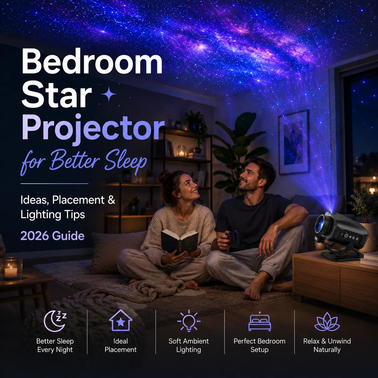 Bedroom Star Projector for Better Sleep: Ideas, Placement, and Lighting Tips