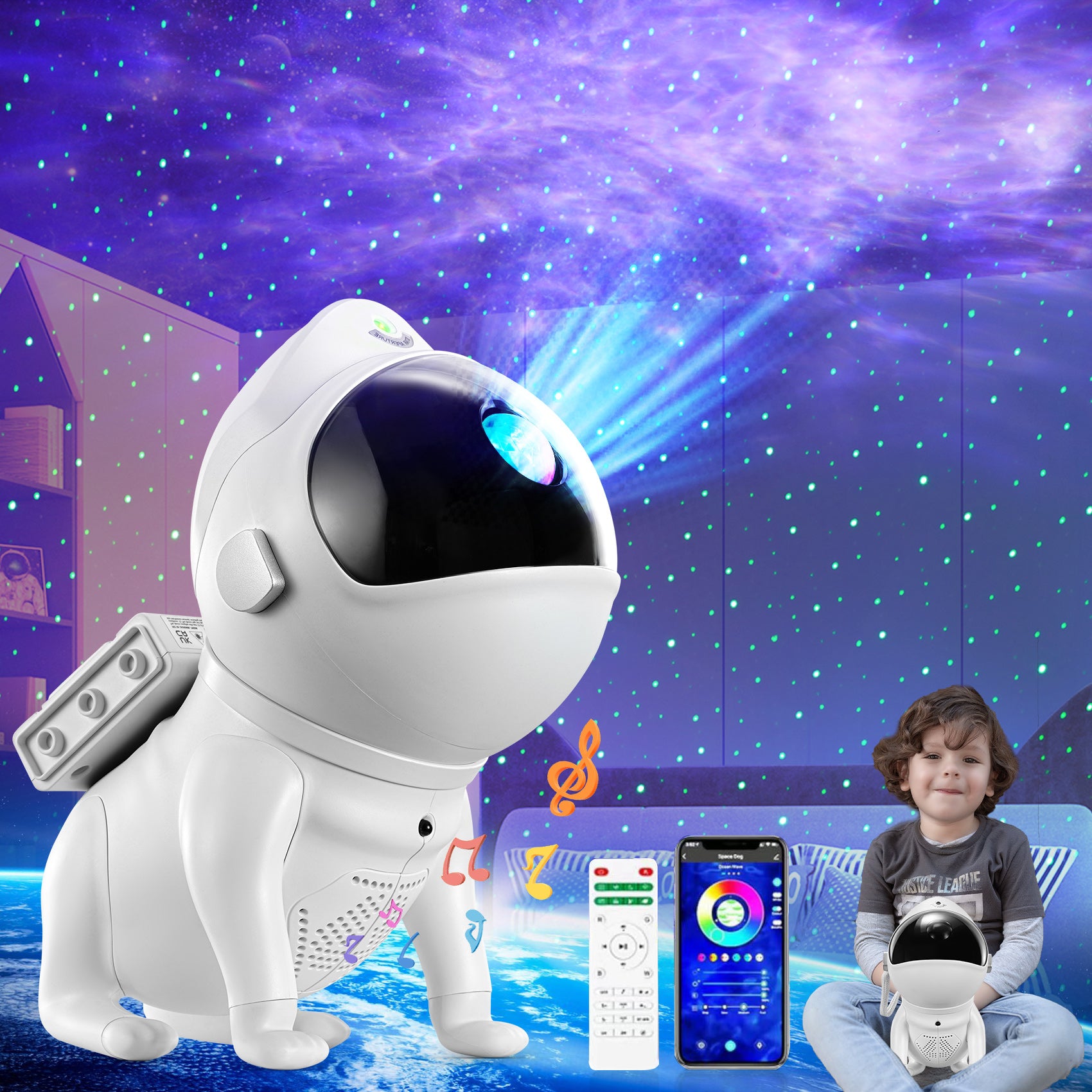 Space Dog Star Projector