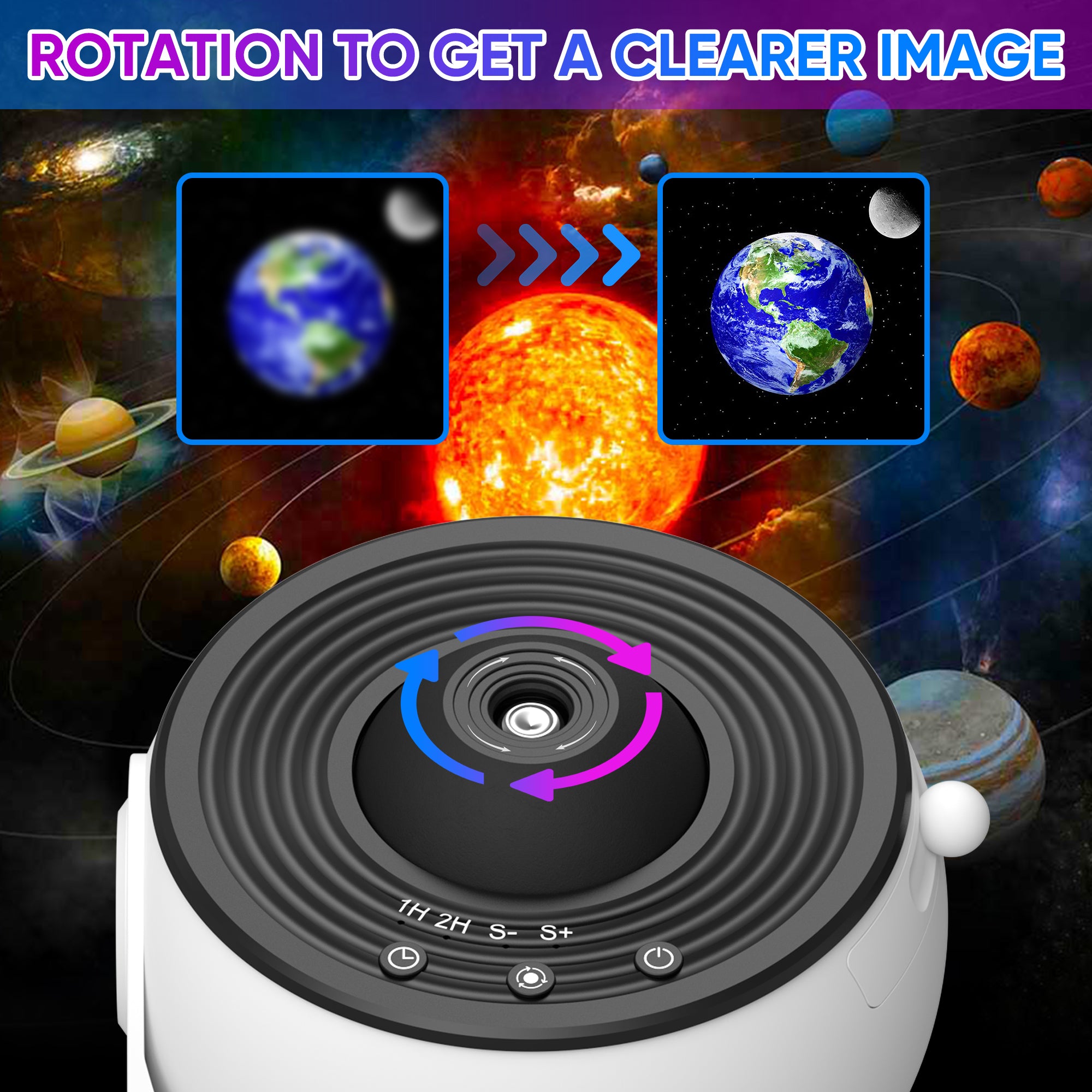 Globus-Planetarium-Galaxie-Projektor