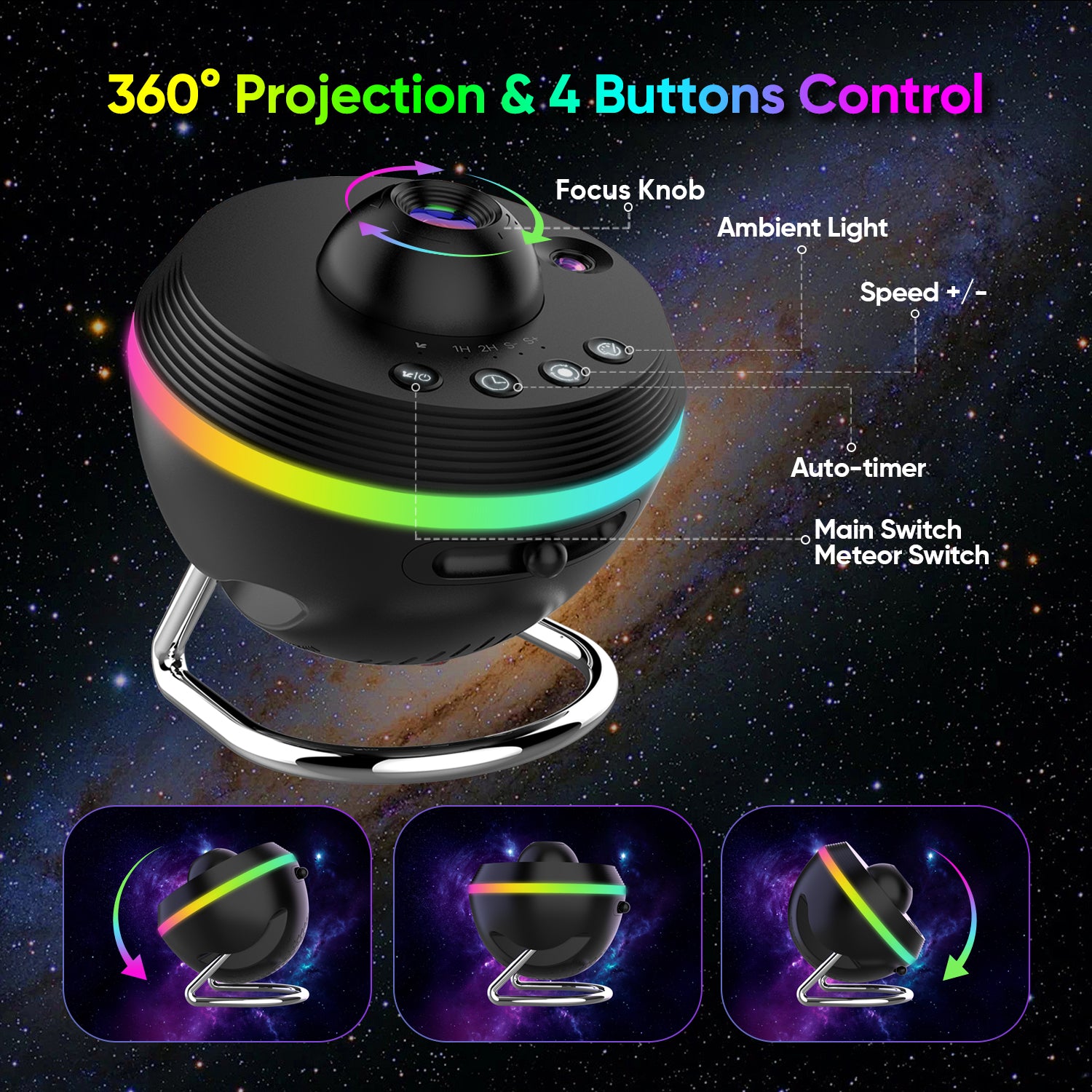 Ocean Galaxy Projector | Home Planetarium Galaxy Projector