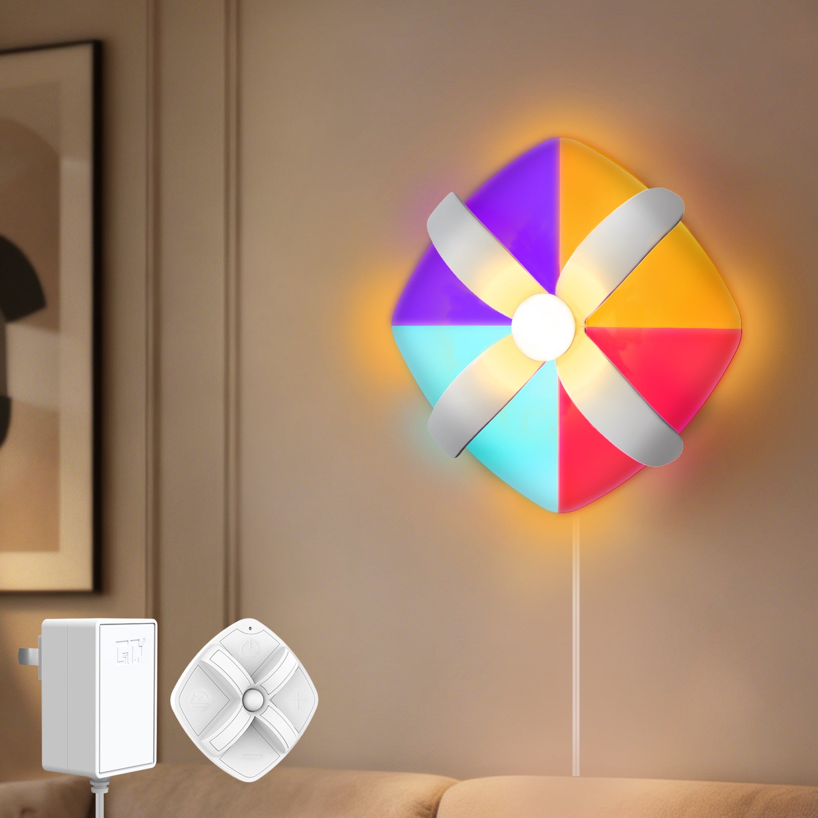 RGB Floral Mood LED Wall Light