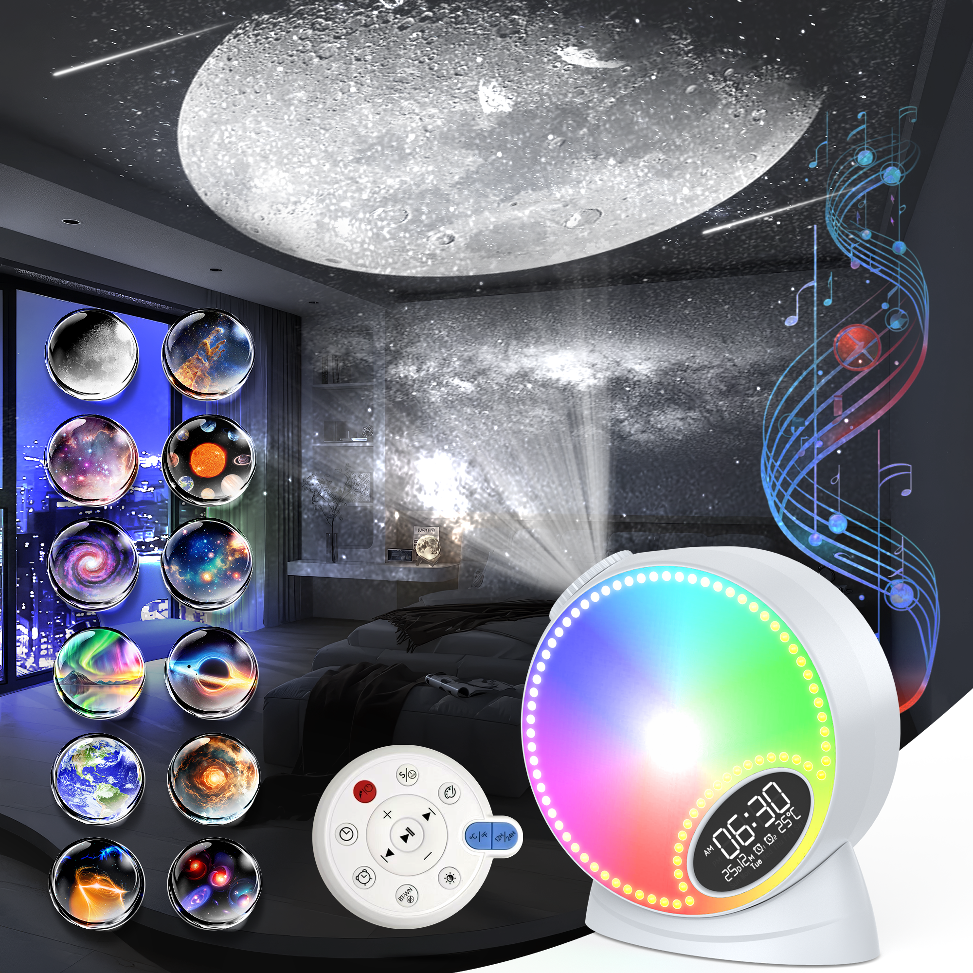 RGB Light & Planetarium Galaxy Projector