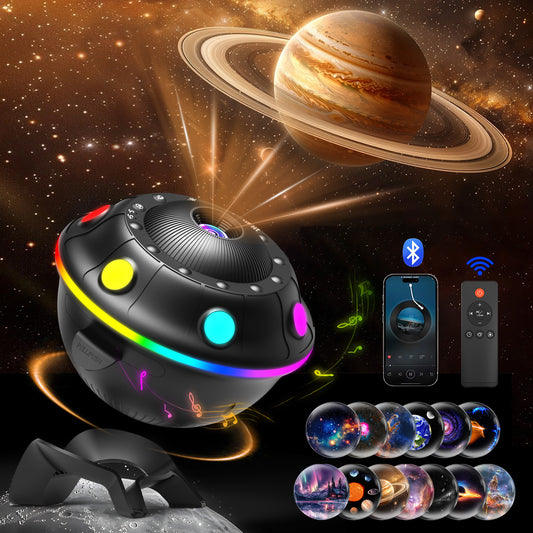 UFO Galaxy Night Light Projector | Galaxy Projector For Bedroom