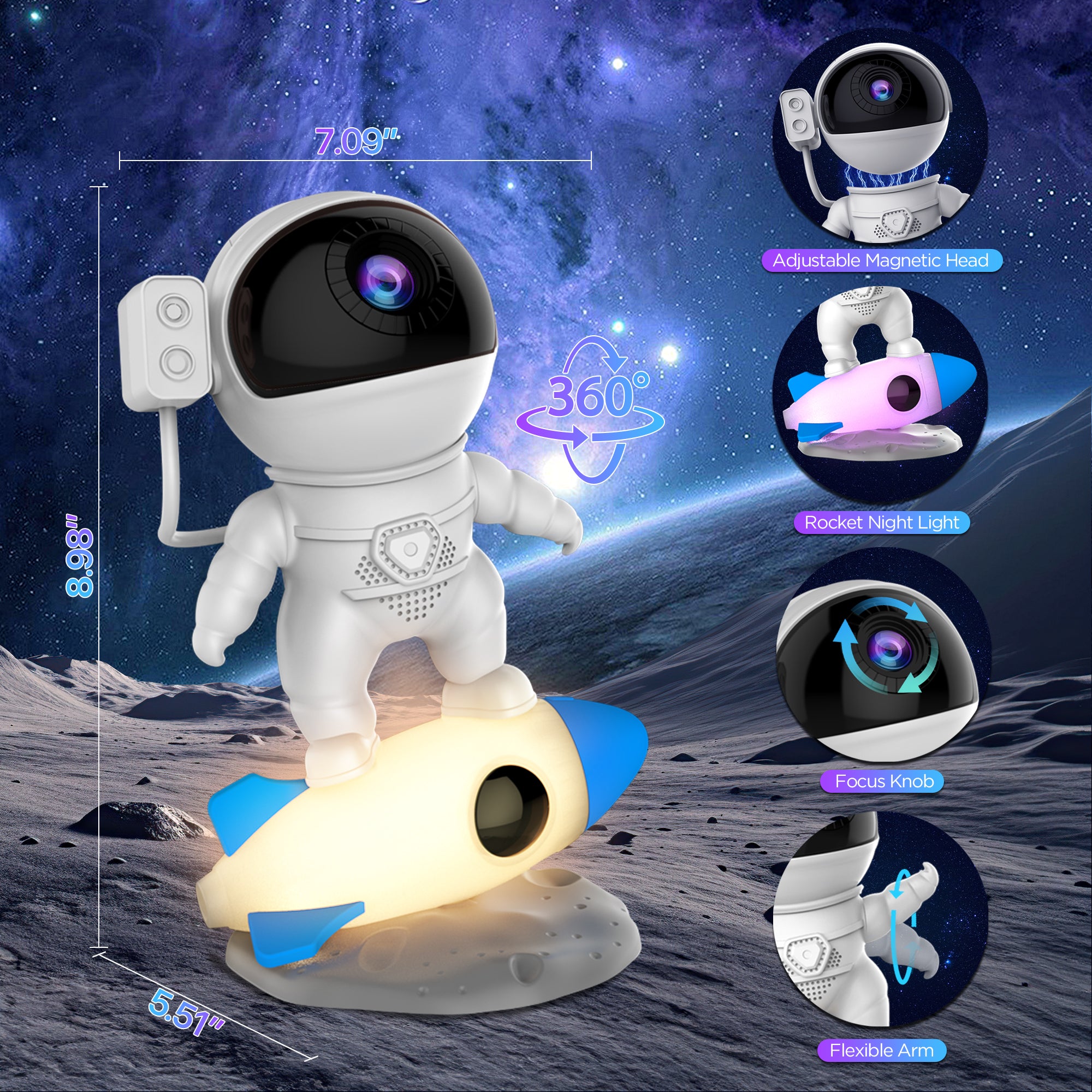 Astronaut Galaxy Projector