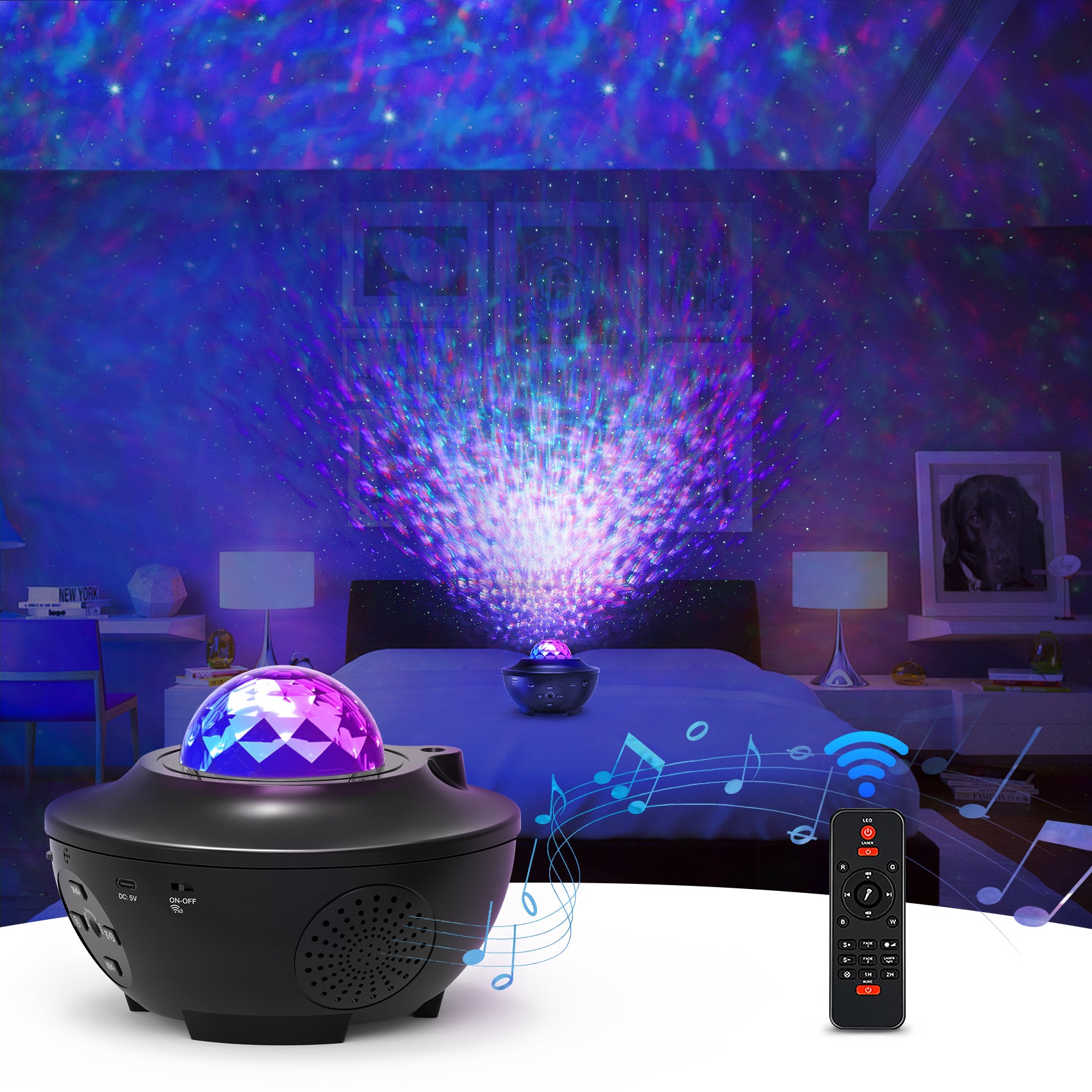 Ocean Wave Star Projector