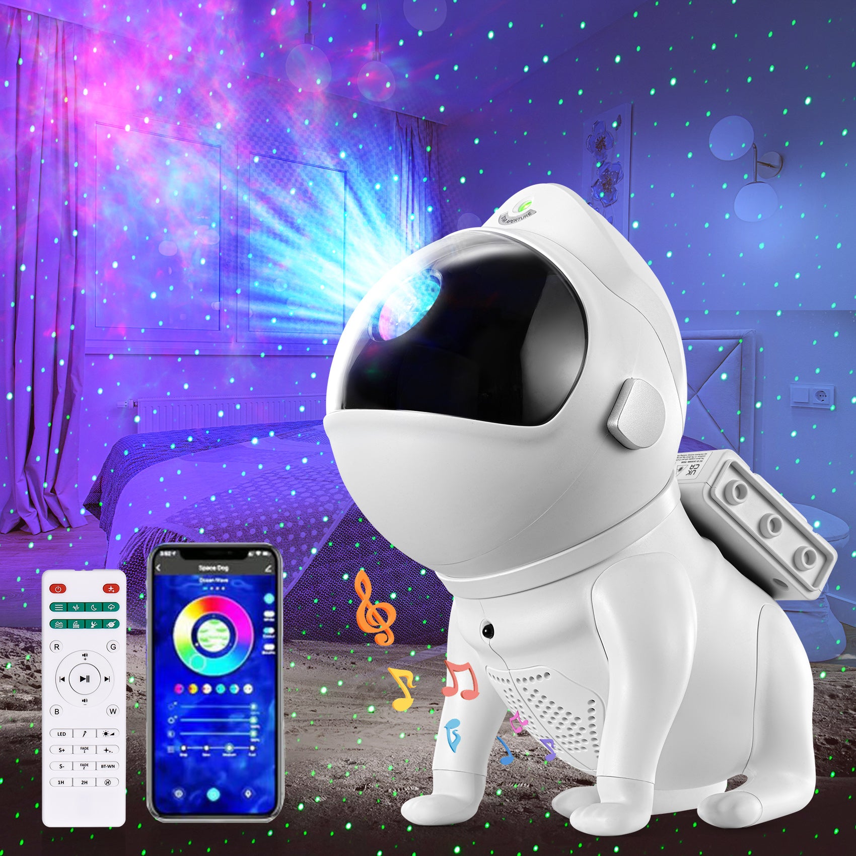 Space Dog Star Projector