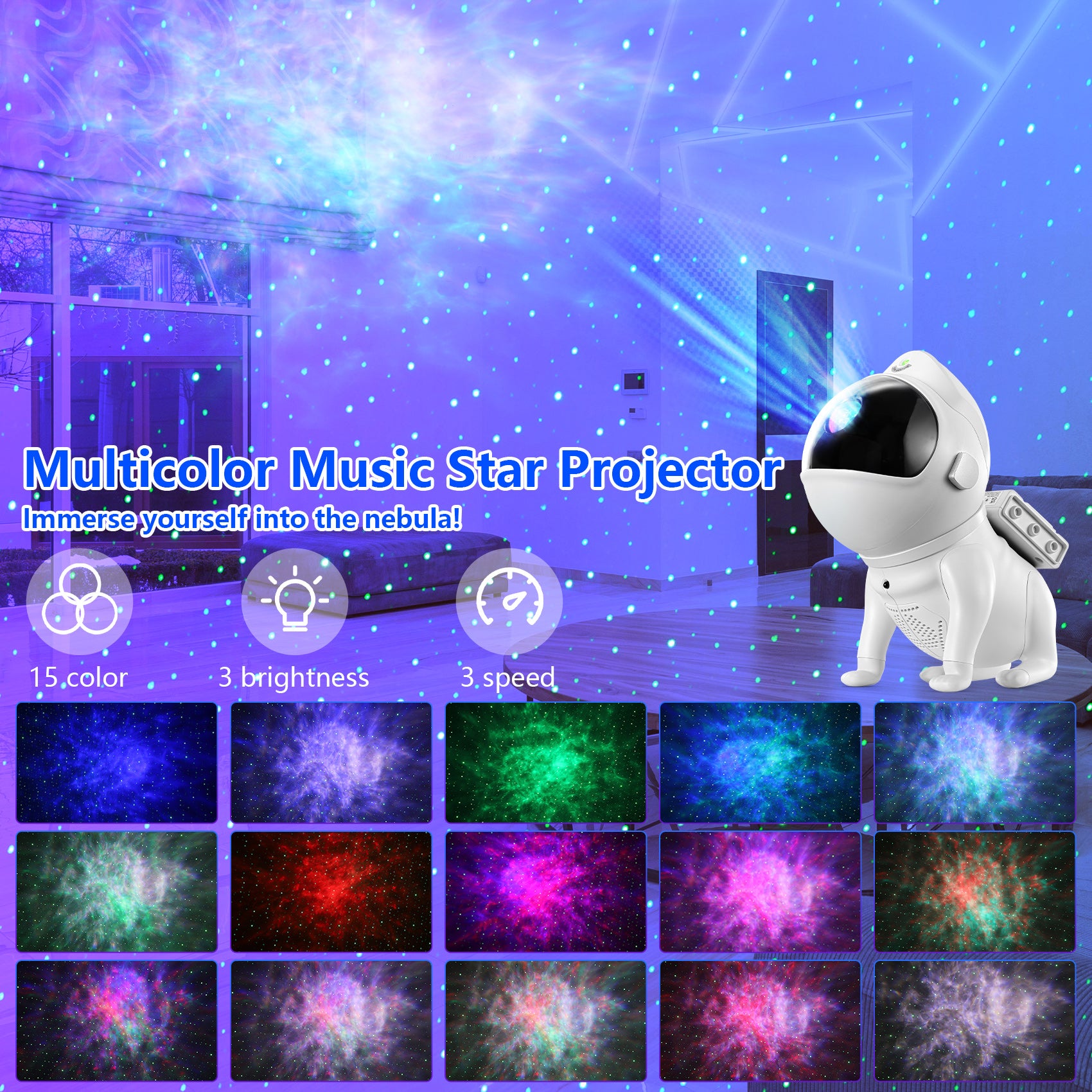 Ocean Star Projector | Space Dog Kids Projector