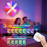 RGB Stimmungs-LED-Wandleuchte mit Blumenmuster