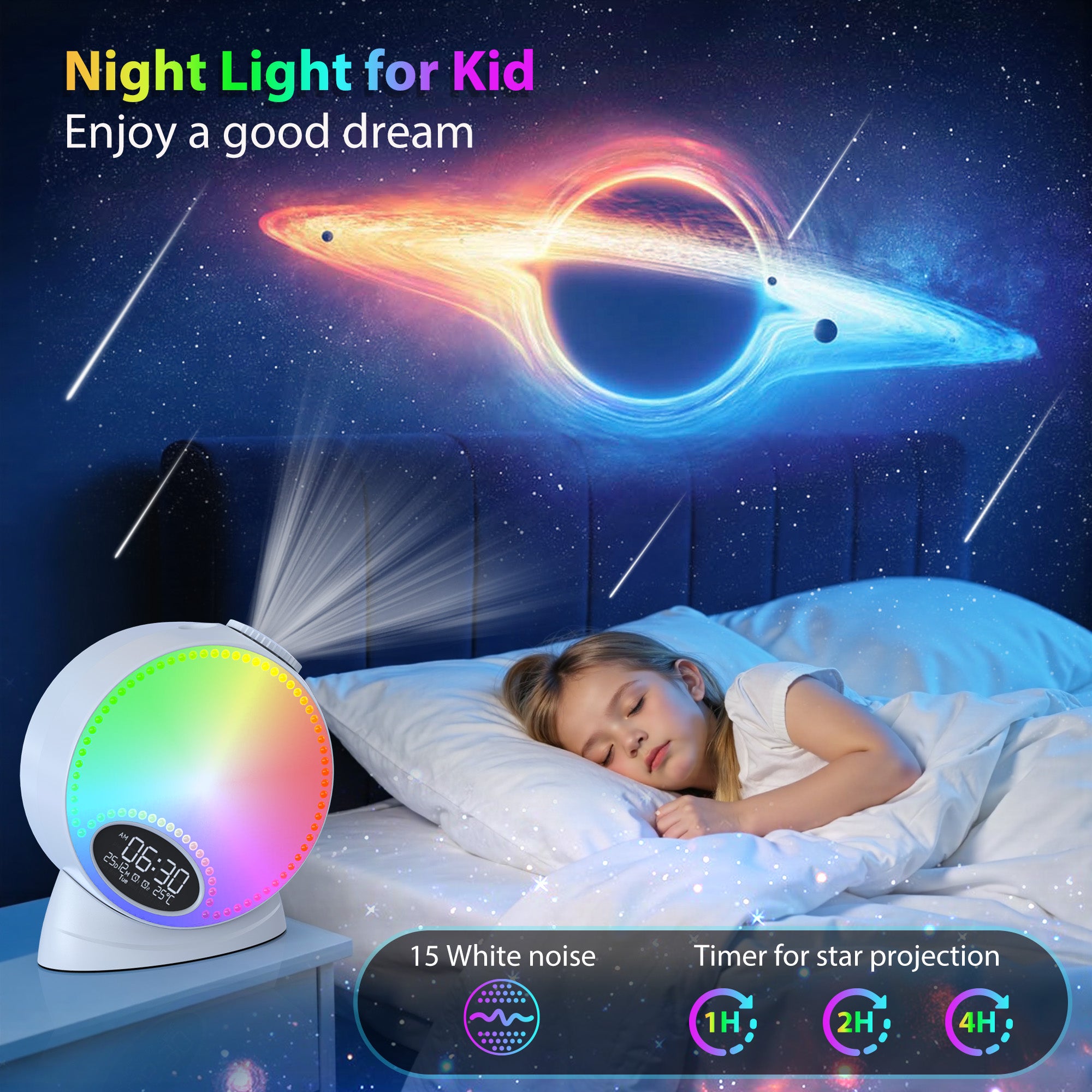 RGB Light & Planetarium Galaxy Projector