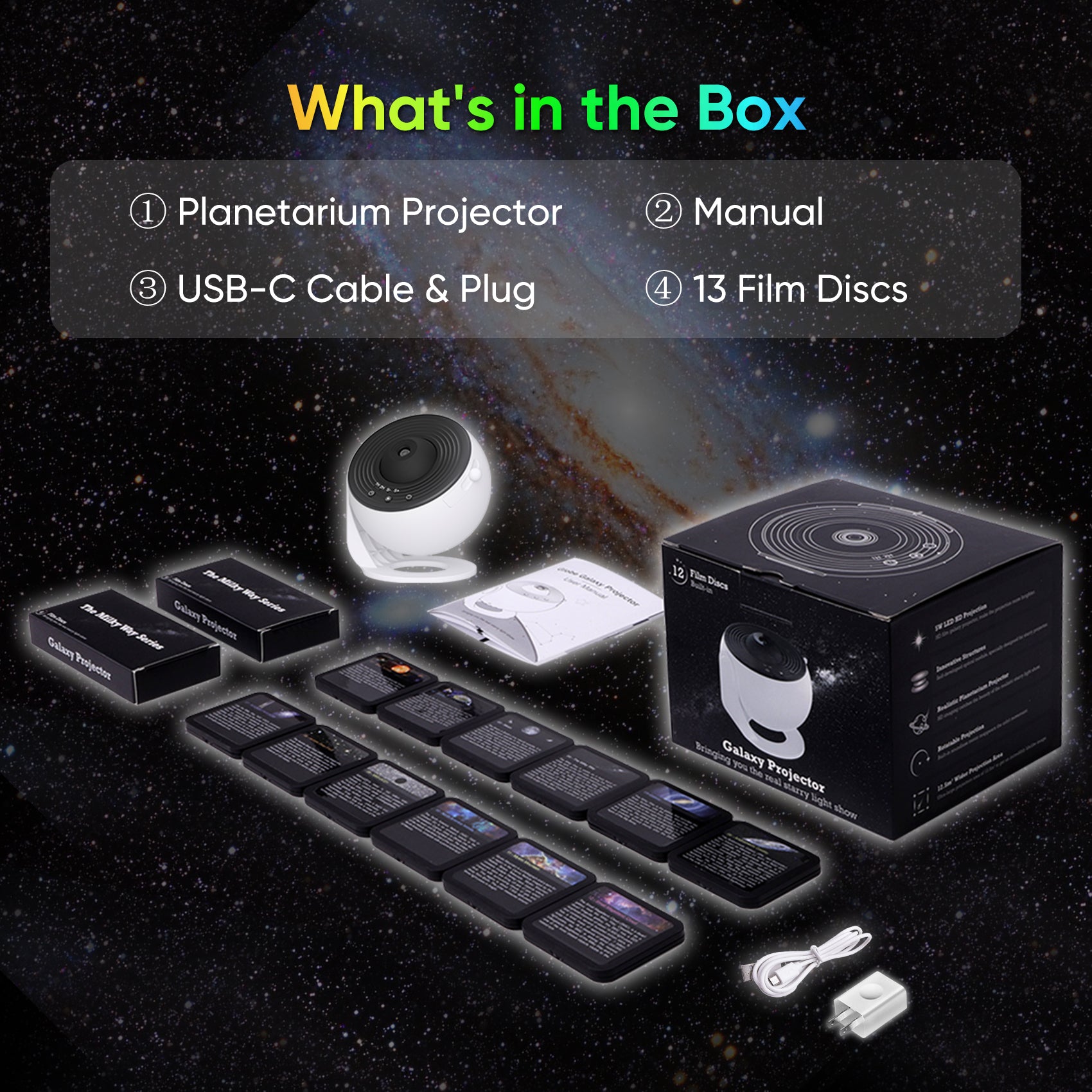 Globus-Planetarium-Galaxie-Projektor