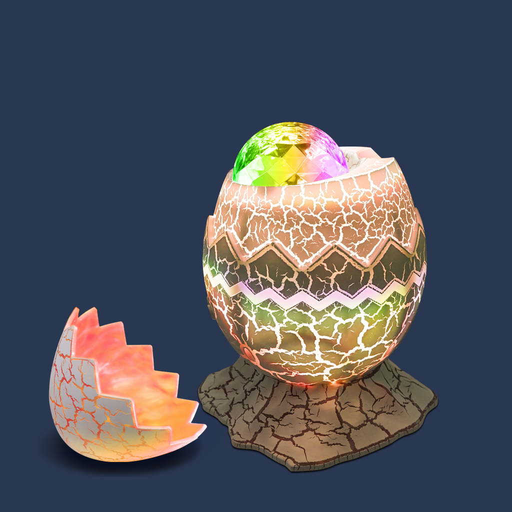 Dinosaur Egg Night Light Projector For Kids | Dino Egg Projector for Bedroom