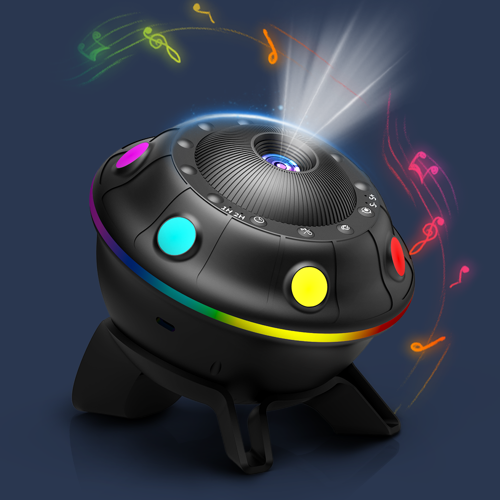 UFO Galaxy Night Light Projector | Galaxy Projector For Bedroom