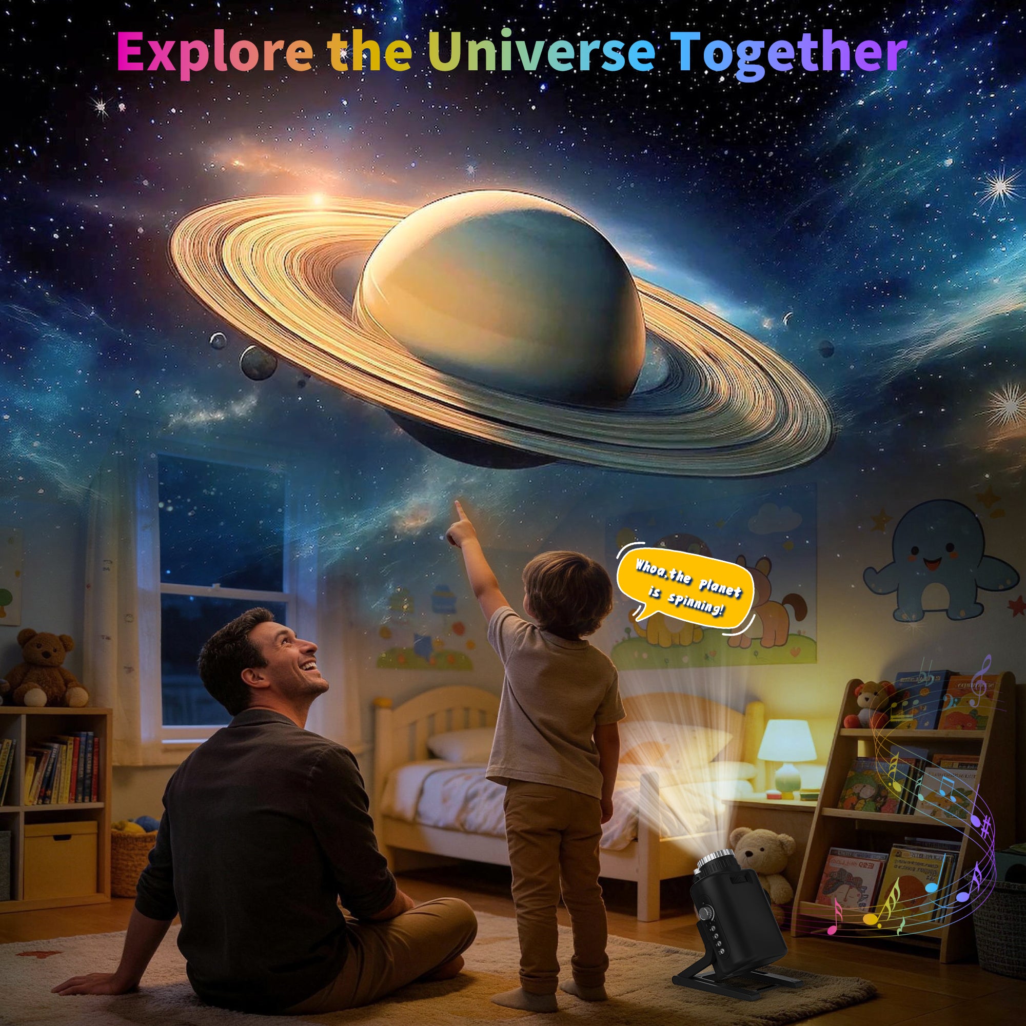 3D Galaxy Projector | 3D Holographic Projector | Ocean Wave Projector
